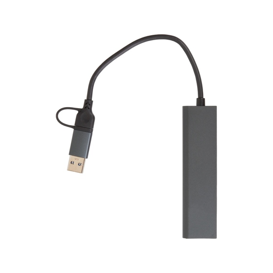 USB-хаб «Command» с коннектором 2-в-1 USB-C и USB-A, 2.0/3.0-2