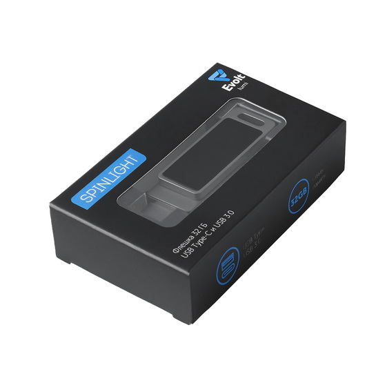 USB3.0/ Type-C флешка 2в1 на 32 ГБ «Спинлайт» с подсветкой-8