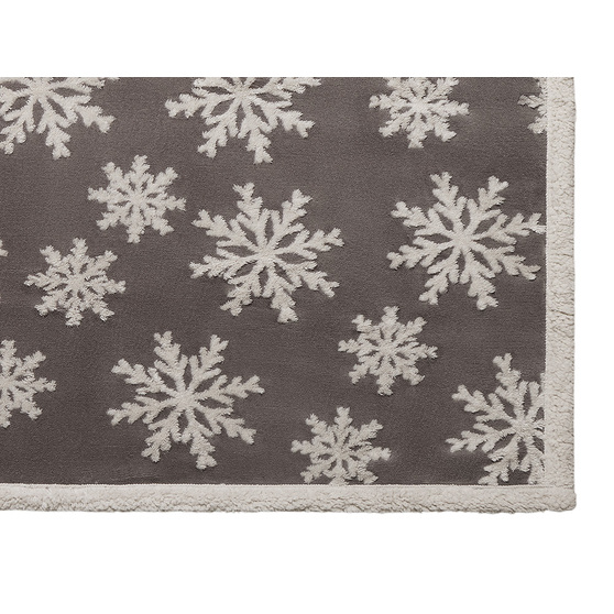 Плед Snowflake новогодний с капюшоном-4
