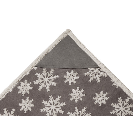 Плед Snowflake новогодний с капюшоном-5