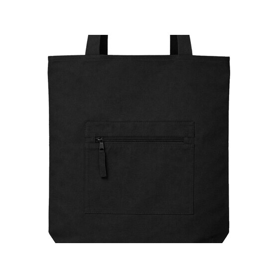 Сумка на молнии Zipper Neo из хлопка 280 г c карманом на молнии спереди-5