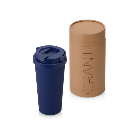 Вакуумная термокружка «Grant», soft-touch, тубус-1