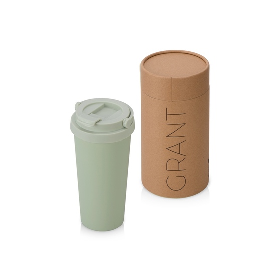 Вакуумная термокружка «Grant», soft-touch, тубус-1