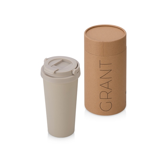 Вакуумная термокружка «Grant», soft-touch, тубус-1