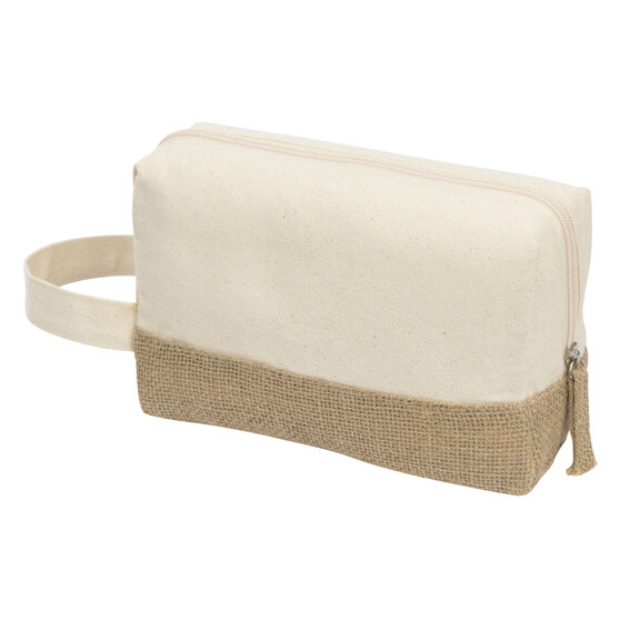 Косметичка «Jute» с ручкой из хлопка и джута-1