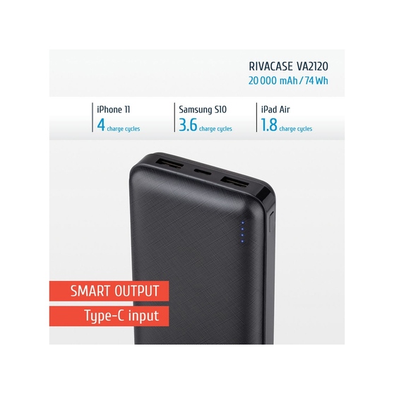 Внешний аккумулятор VA2120, 20000 mAh-15