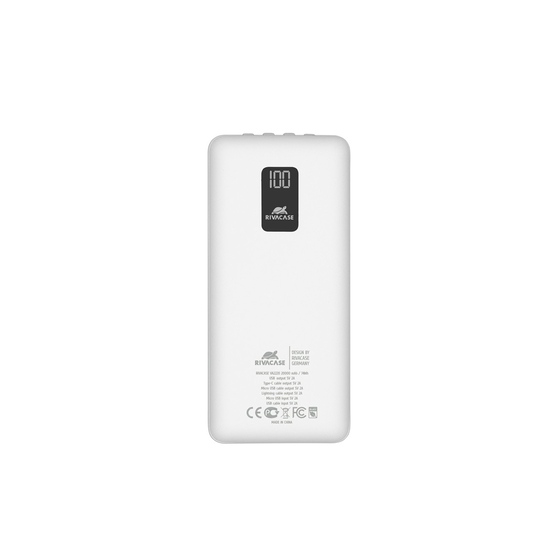 Внешний аккумулятор с дисплеем и встроенными кабелями VA2220, 20000 mAh-1