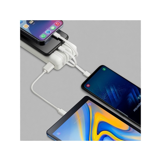 Внешний аккумулятор с дисплеем и встроенными кабелями VA2220, 20000 mAh-11