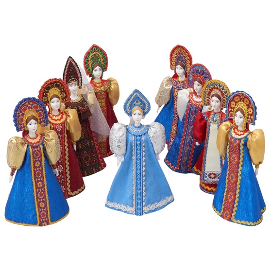 Подарочный набор: кукла фарфоровая, чай "Малина с мятой"-5
