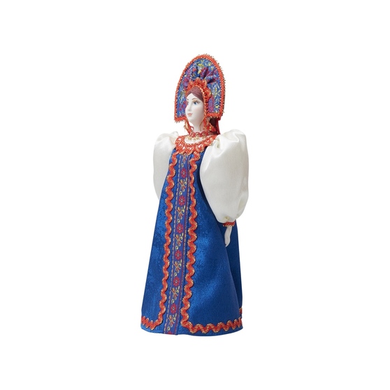 Подарочный набор: кукла фарфоровая, чай "Малина с мятой"-9