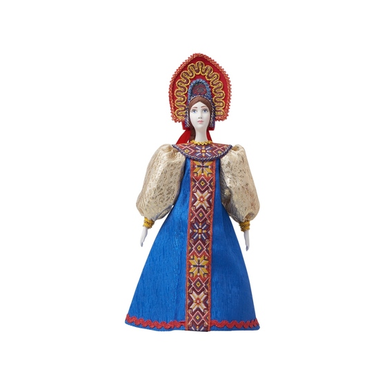 Подарочный набор: кукла фарфоровая, чай "Малина с мятой"-14