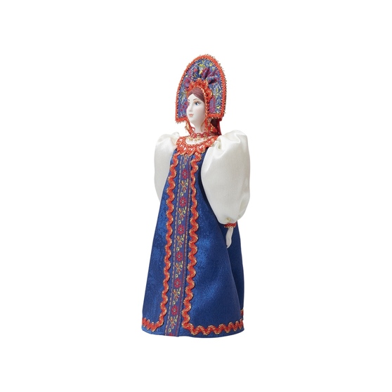 Подарочный набор: кукла фарфоровая, мёд с гецким орехом-10