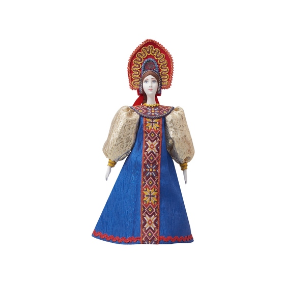 Подарочный набор: кукла фарфоровая, мёд с гецким орехом-15