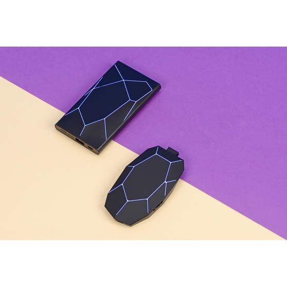 Внешний беспроводной аккумулятор «Geo Wireless» с подсветкой лого, 5000 mAh-11