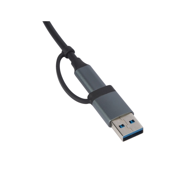 USB-хаб «Link» с коннектором 2-в-1 USB-C и USB-A, 2.0/3.0-3