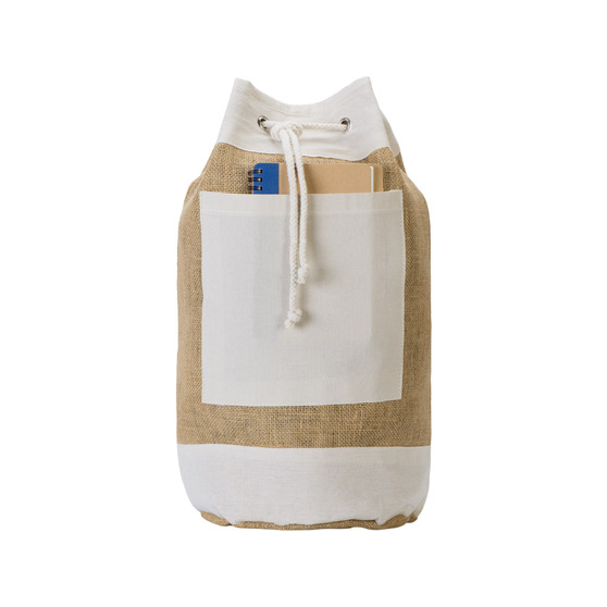 Рюкзак Jute из джута на одной лямке-9