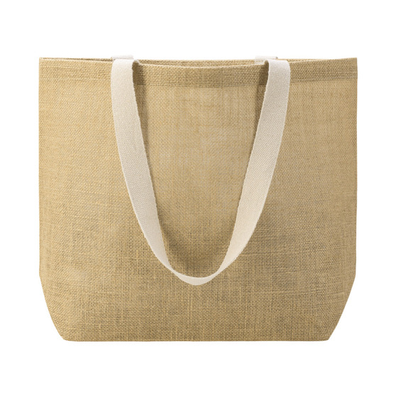 Сумка Jute джутовая с широким дном и карманом-6