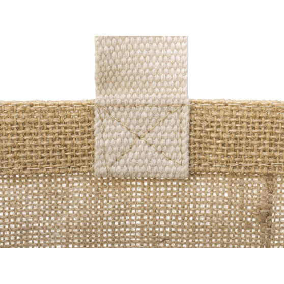 Сумка Jute джутовая с широким дном и карманом-9