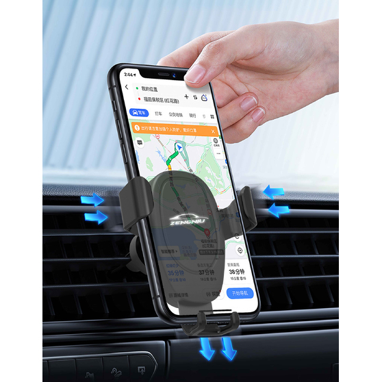 Автомобильное беспроводное (10W) зарядное устройство "Clamp SOFTTOUCH" с подсветкой логотипа, покрытие soft touch-2