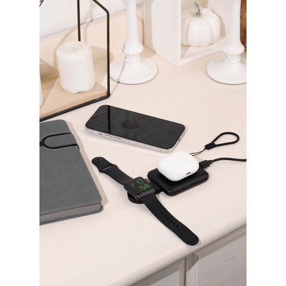 Складная беспроводная (15W) зарядная станция "I-Fold" для смартфона, часов/наушников-6