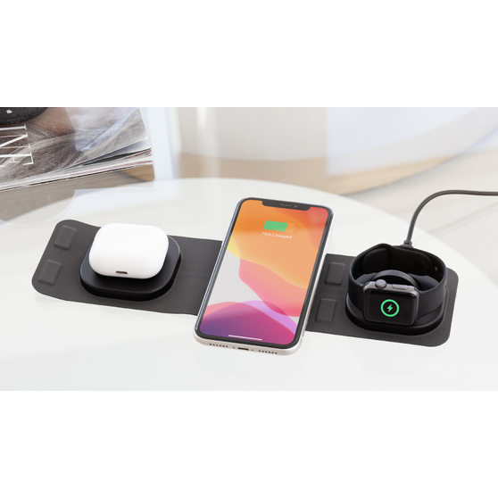 Складная беспроводная (15W) зарядная станция "Magic Case" с MagSafe для смартфона, часов и наушников-7
