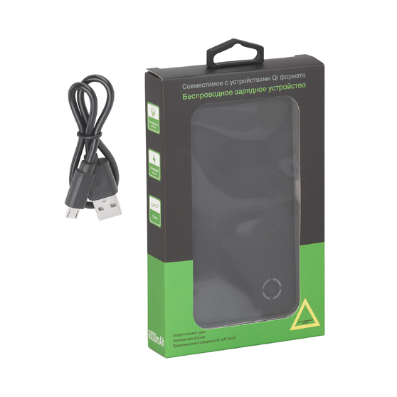 Беспроводное зарядное устройство "Fast SOFTTOUCH", 6000 mAh-4