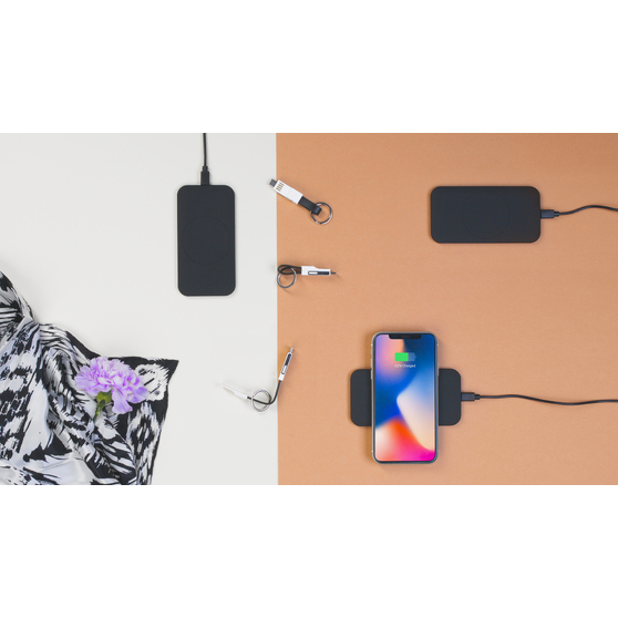 Настольное беспроводное зарядное устройство "Slim SOFTTOUCH"-2