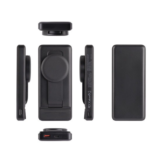 Беспроводная зарядная (20W/15W) станция-пауэрбэнк "Slider" 10000 mAh для смартфонов, наушников, часов, с подвижным зарядным блоком-2