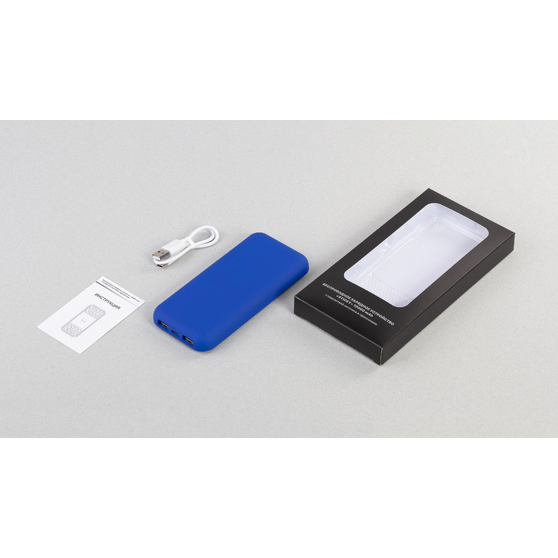 Беспроводное зарядное устройство "Sticky SOFTTOUCH", 10000 mAh с подсветкой логотипа и присосками-4