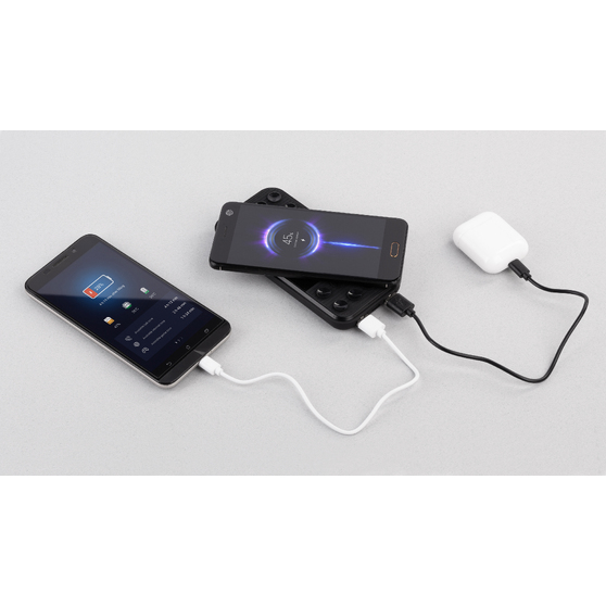 Беспроводное зарядное устройство "Sticky SOFTTOUCH", 10000 mAh с подсветкой логотипа и присосками-1