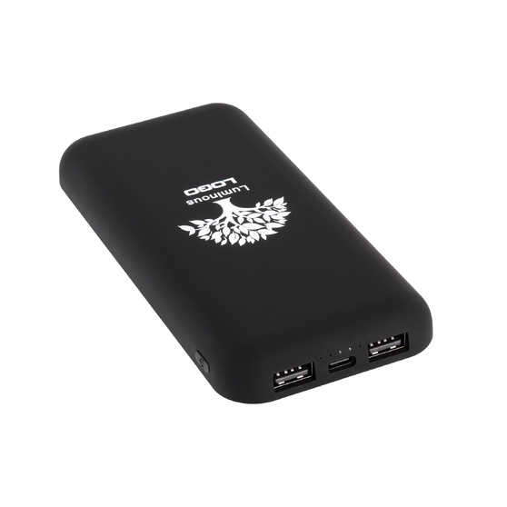 Беспроводное зарядное устройство "Sticky SOFTTOUCH", 10000 mAh с подсветкой логотипа и присосками-2