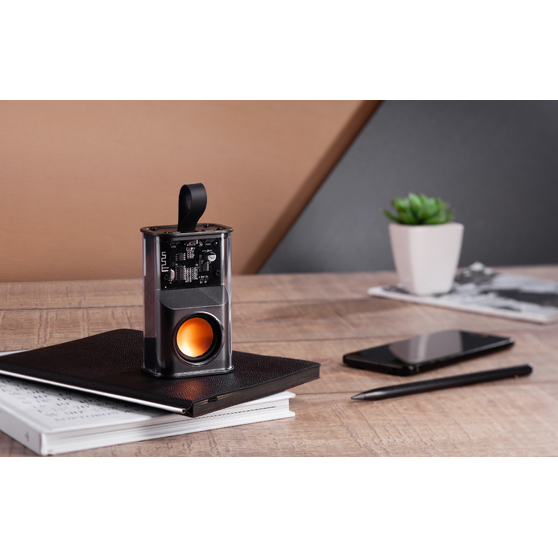 Bluetooth колонка "Hi-Fi" 5Вт с разноцветной подсветкой и прозрачным корпусом-7
