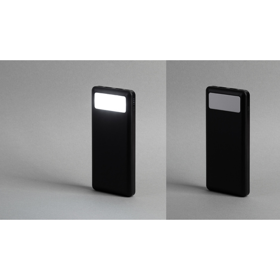 Зарядное устройство "Lumos" 10000 mAh с фонариком, черный-1