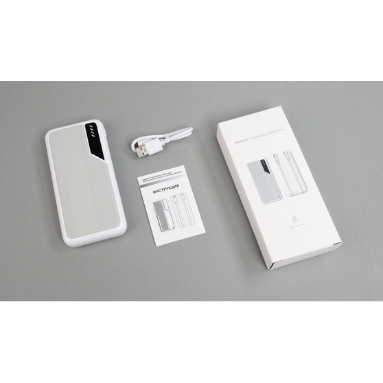 Зарядное устройство "Connect" 10000 mAh со встроенными Type-C/Lightning кабелями-6