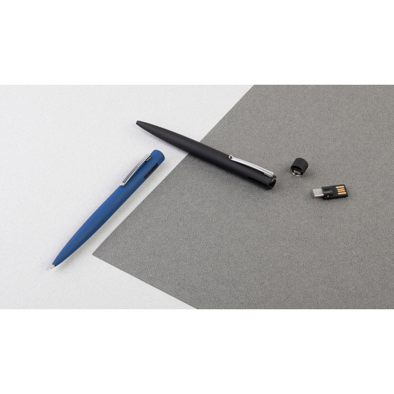 Ручка шариковая "Secret" с флеш-картой OTG 32Gb (USB2.0/Type-C), покрытие soft touch-4