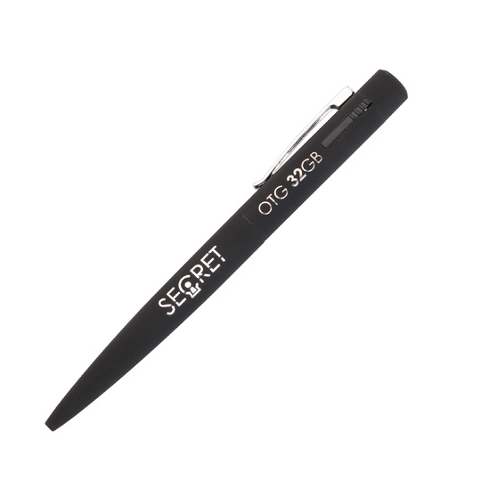 Ручка шариковая "Secret" с флеш-картой OTG 32Gb (USB2.0/Type-C), покрытие soft touch-5