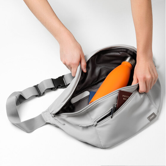 Сумка через плечо (cross body) Бостон (Boston), серая-8