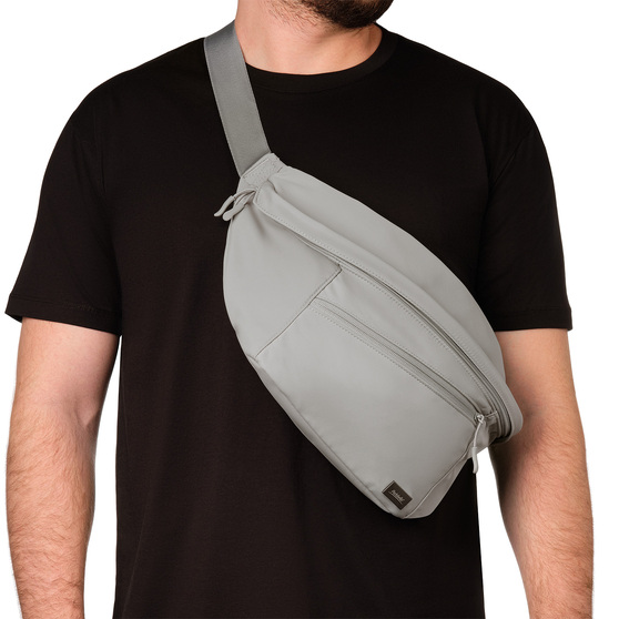 Сумка через плечо (cross body) Бостон (Boston), серая-9