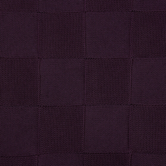 Плед Селла (Cella) вязаный, фиолетовый (без подарочной коробки)-3