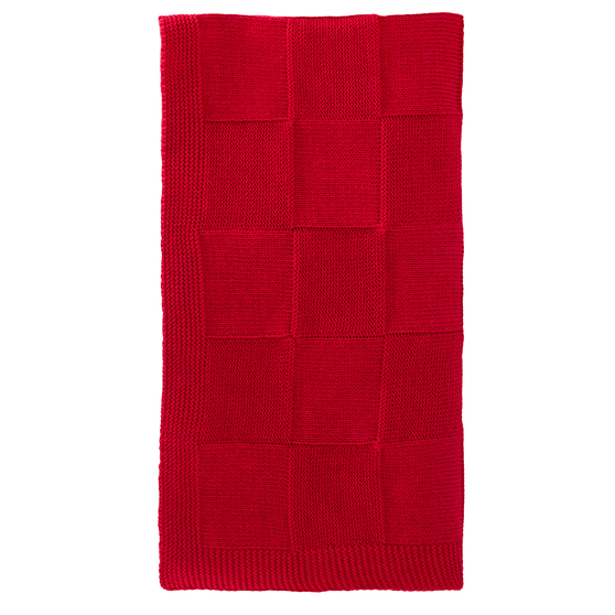 Плед Селла (Cella) вязаный, красный (без подарочной коробки)-1