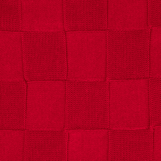Плед Селла (Cella) вязаный, красный (без подарочной коробки)-4