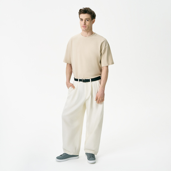 Футболка унисекс премиум Аура (Aura), 200гр. бежевый, размер 3XL/4XL-1