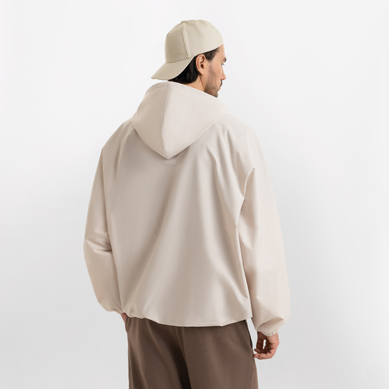 Ветровка (анорак) оверсайз унисекс Риссман (Rissman), бежевая, размер XL/XXL-6