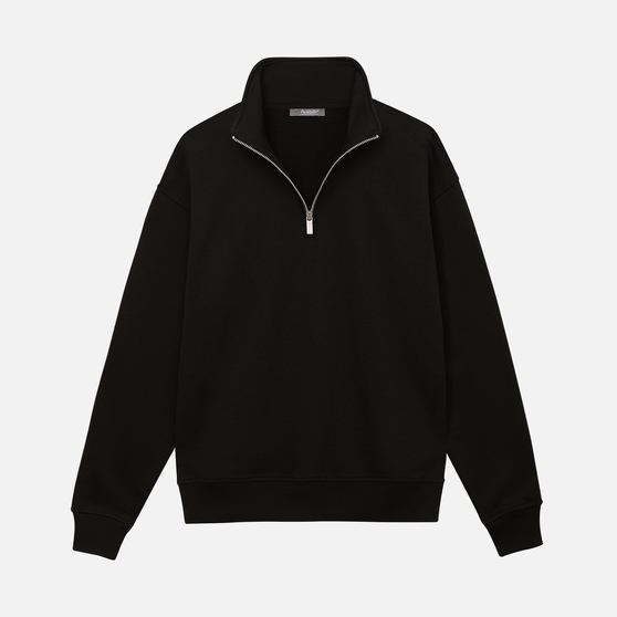 Толстовка на молнии унисекс Флоу (Flow), черная, размер 5XL/6XL-8