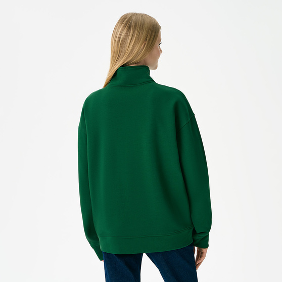 Толстовка на молнии унисекс Флоу (Flow), зеленая, размер 5XL/6XL-8