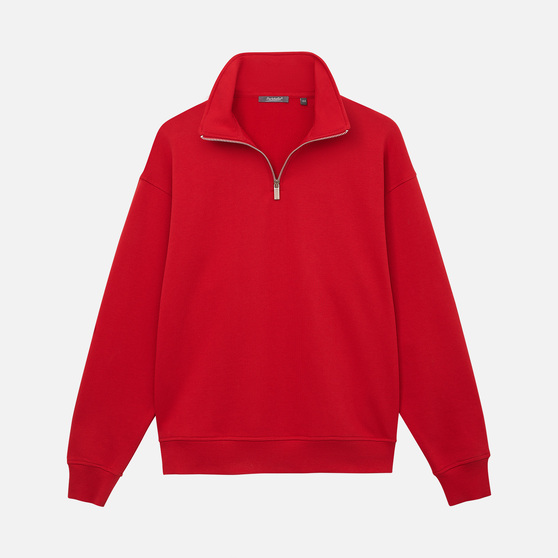 Толстовка на молнии унисекс Флоу (Flow), красная, размер 5XL/6XL-8