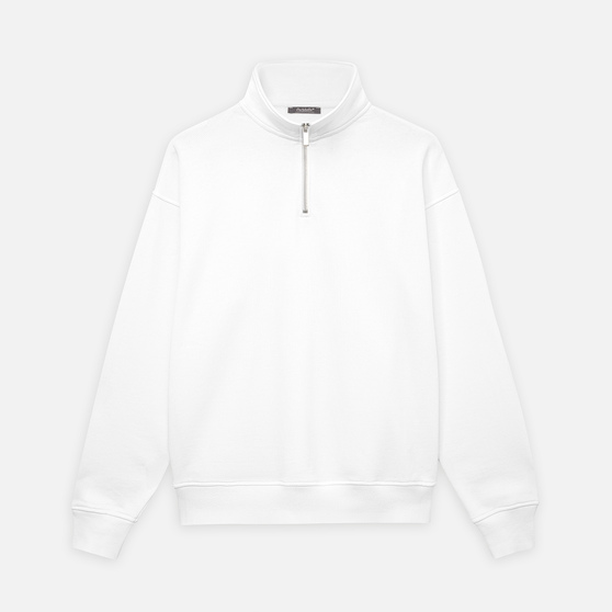 Толстовка на молнии унисекс Флоу (Flow), белая, размер 5XL/6XL-7
