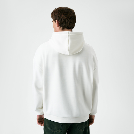 Худи релакс унисекс Баланс (Balance), с начесом, белый, размер XL/2XL-3