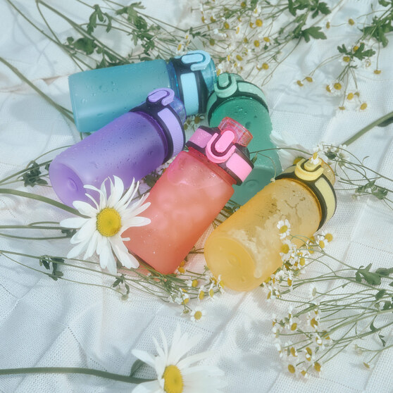 Бутылка для воды Флип мини  (Flip mini), желтая-9