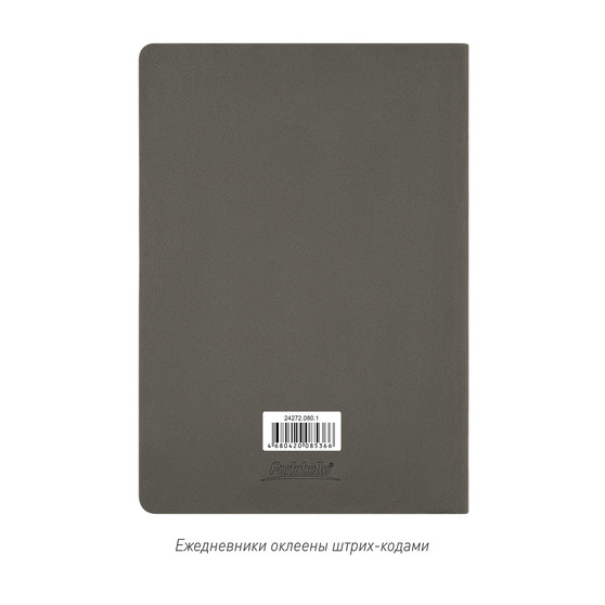 Ежедневник Латте софт-тач (Latte soft touch) недатированный, серый (без стикеров)-11